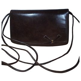 Bolsa de ombro de couro marrom Bruno Magli Marrom