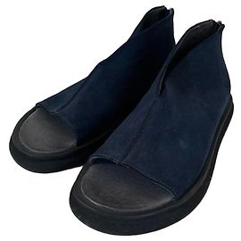 Autre Marque Lofina Navy Blue Suede and Leather Sandals Navy blue