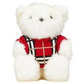 Burberry Teddy Bear Polyester Cotton Plush Toy White