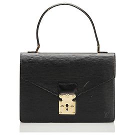 Sac à main Concorde Epi Louis Vuitton Noir