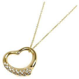 Tiffany & Co Collier en diamant en forme de cœur ouvert en or jaune 18K Tiffany Autre