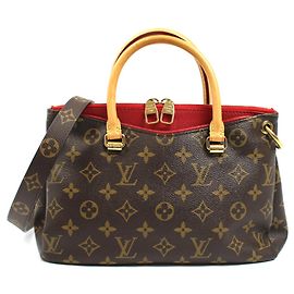 Bolsa de Ombro Pallas BB da Louis Vuitton Marrom Vermelho