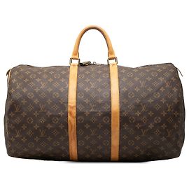Louis Vuitton Brown Monogram Keepall 55 Brown