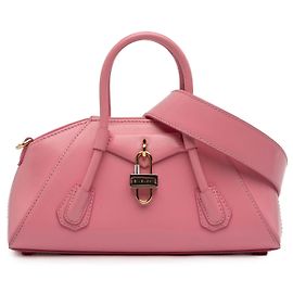 Borsa a mano Givenchy Antigona Stretch in pelle di vitello rosa mini con manico superiore Rosa