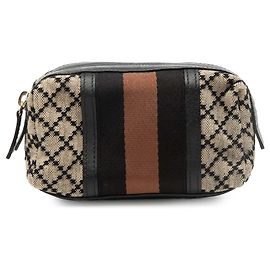 Pochette Web en toile Diamante beige Gucci Beige