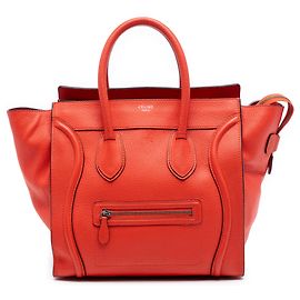 Céline Celine Mini Leder Reisetasche in Orange Orange