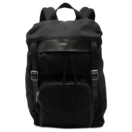 Mochila utilitária de caça em lona preta Saint Laurent Preto