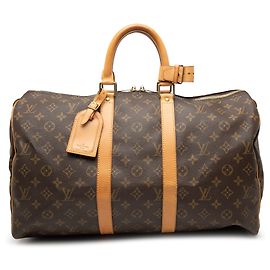 Louis Vuitton Brown Monogram Keepall 45 Brown