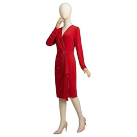 Robe en jersey drapée rouge Michael Kors Rouge