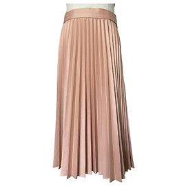 Jupe Midi Plissée Zara Pêche Pêche