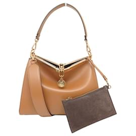 NEUE ETRO VELA MEDIUM HANDTASCHE WP7B0002 AUS KAMELLEDER MIT SCHULTERGURT Kamel
