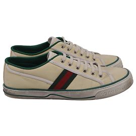 Baskets Gucci Tennis 1977 en coton crème Blanc Écru