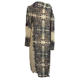 Roland Mouret Printed Midi Dress in Multicolor Wool Multiple colors