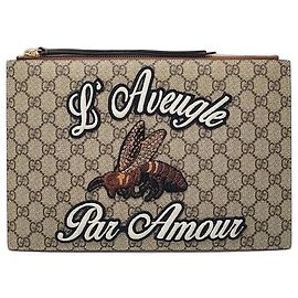 Gucci Bolsa Clutch GG Supreme Bee Multicor