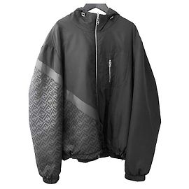 Fendi Reversible FF Nylon Windbreaker Jacke Schwarz