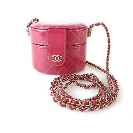 Chanel Borsa a tracolla in vernice per cosmetici Rosso