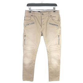 Balmain Jeans Biker Slim Naranja