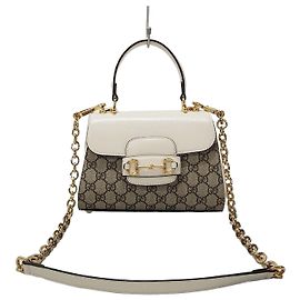 Gucci Bolsa de ombro mini Horsebit com alça superior Prata