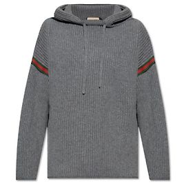 Gucci Hoodie aus Wolle und Kaschmir Braun