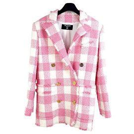 Balmain Chaqueta de tweed con botones Multicolor
