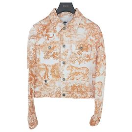 Dior Giacca in denim Toile de Jouy Multicolore