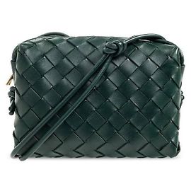 Bottega Veneta Sac à dos de caméra Mini Loop Intrecciato Noir