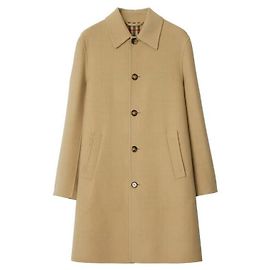 Burberry Mid-Length Wool Car Coat Orange