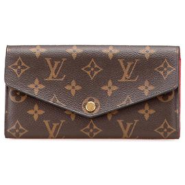 Portafoglio Lungo Monogramma Sarah di Louis Vuitton Marrone Bronzo