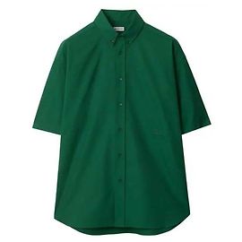 Burberry Camisa Oxford de algodón Verde