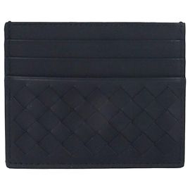 Bottega Veneta Intrecciato Card Wallet Blue