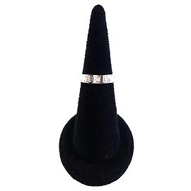 Bulgari BB White Gold Diamond Ring Black