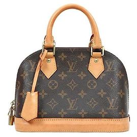 Louis Vuitton Monogram Alma BB Bag Brown
