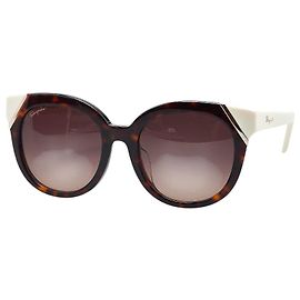 Gafas de sol Salvatore Ferragamo SF836SA Castaño Blanco