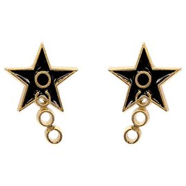 Chanel Orecchini Coco Star in oro Nero