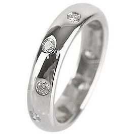 Tiffany & Co Etoual-Platin-Diamantring Größe Silber