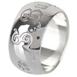 Bulgari Save the Children Silver Ring Size Silvery