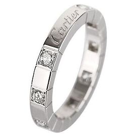 Cartier Laniere White Gold Diamond Ring Size Silvery