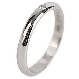 Cartier Ehering aus Platin mit Diamant - Größe Silber