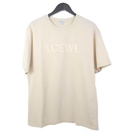 Loewe Anagram Blumenstickerei mit kurzen Ärmeln Weiß
