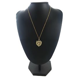 Tiffany & Co Anne Cole Olivenblatt-Halskette Schwarz