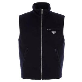 Prada Cashmere Down Vest Black