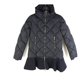 Moncler Gesteppter Mantel Schwarz