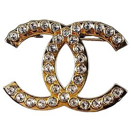 Chanel Spilla CC con cristalli Multicolore