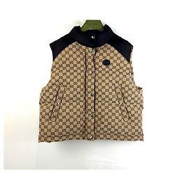 Gucci Chaleco acolchado de lona de algodón Multicolor