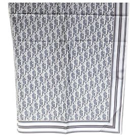 Dior Lenço de seda Oblique Multicor