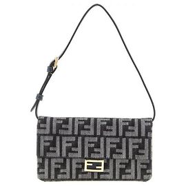 Fendi Wallet On Chain Fabric FF Effect Blue