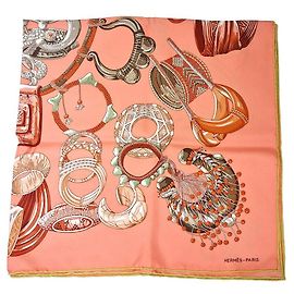 Hermès Sciarpa di seta Rosso
