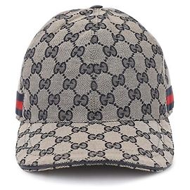 Gucci Web Original GG Canvas Men’s Cap Brown