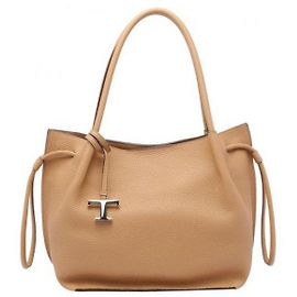 Tod's Borsa a secchiello senza tempo media in cuoio Arancione
