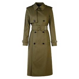 Burberry Trench coat largo de mezcla de algodón Dorado